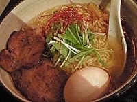 「うま塩そば（900円）・替え玉（150円）・味玉（クーポン利用）」@麺屋宗 -sou- 高田馬場本店の写真