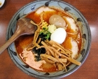 「火吹チャーシュー（細麺）+味玉+ゆで玉子+メンマ」@味噌一 常盤台店の写真