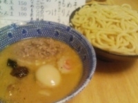 「つけ麺大盛+豚ほぐし+味玉（1,200円）」@六厘舎 本店の写真