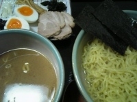 「特製つけそば 醤油 （温かい麺）880円」@流星の写真