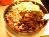 「味噌とんこつラーメン（替え玉1）@きくらげ@もやし」@博多風龍 池袋西口店の写真