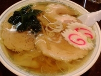 「ワンタンメン￥750+チャーシュー￥250」@手打ちラーメン 恒の写真