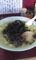 「岩海苔チャーシューメン（大盛り）」@がんこや かるがんラーメン 千代田本店の写真