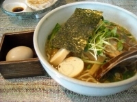 「和っさりらーめん+煮玉子+チャーシュー丼（￥750+￥100+￥」@麺屋はじめの写真