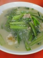 「青菜炒めラーメン（￥650）」@ハマラーメンの写真