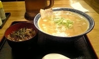 「Bセット（ラーメン+ミニチャーシュン丼）」@好来分店の写真