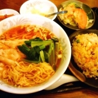 「ワンタン麺セット」@中華居酒家 慶錦閣 大森町店の写真