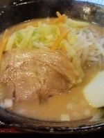 「半チャンラーメン（味噌）850円」@麺麺亭 南砂店の写真