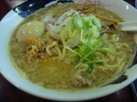 「あら焚き豚骨味噌+味玉（900円）」@あら焚き豚骨 あらとん 本店の写真