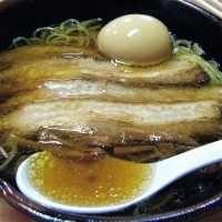 「チャーシューメン（￥1000）特製煮玉子（￥100）」@公園茶屋 国界の写真