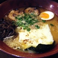 「ラーメン（￥650）チーズ（￥0）替え玉（￥100）」@分田上の写真