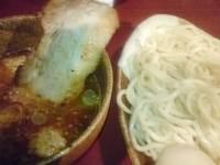 「特製辛味つけそば」@めん創 桜花の写真