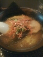 「桜吹雪豚骨」@らーめん 瞠 恵比寿店の写真