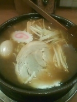 「魚だしらーめん（大盛+味玉）」@栄昇らーめんの写真