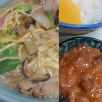 「ちゃんぽん大盛+めんたい塩辛+ライス+ライス」@長崎ちゃんぽん丸福の写真