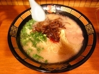 「らーめん（キクラゲ追加）」@一蘭 道頓堀店本館の写真