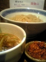 「辛つけ麺+味玉」@燦燦斗の写真