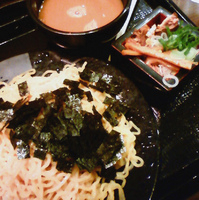 「魚介豚骨つけ麺」@梟 環七平和島店の写真