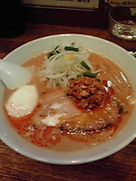 「CW限定 辛ゴマらーめん」@拉麺 阿修羅 船橋本店の写真