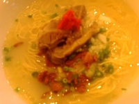 「軍鶏水炊きらーめん」@鳥料理 有明の写真