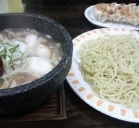 「肉汁つけ麺+餃子」@製麺 伊勢屋の写真