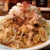 「焼きじろう+大盛+マシマシ+ライス」@つけ麺 もといしの写真