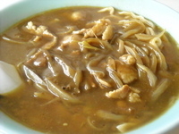 「カレーラーメン（極太麺） ￥600」@中華 めん吉の写真