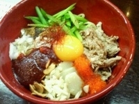 「まぜそば「どからにんにく」780円」@つけ麺 もといしの写真