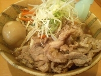 「4月限定  ジンギスカン+チャーシュー飯（680円+250円）」@麺屋青山 臼井店の写真