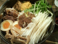 「油そば700円+大盛り100円+ネギ100円+辛味100円=10」@中華そば 椿の写真