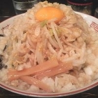 「油めん 全マシ + 大盛 ￥920（クーポン券で￥800）」@らーめん るどるふの写真