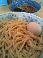 「あつもり（大盛）800円+100円+味玉100円」@くり山の写真