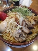 「味噌らーめん（和風・バター抜き）大盛」@つけ麺中華そば 節 本八幡店の写真