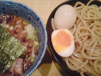 「つけめん+半チャーシュー+味玉」@くり山の写真