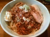 「和え麺 （肉みそ） 650円 + 味玉 80円」@らーめん ひよりの写真