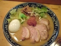 「味噌ラーメン チャーシュー 大盛り タマゴ」@山形味噌らーめん 月山の写真