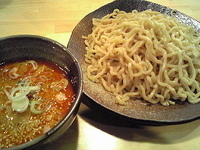 「辛味噌つけ麺大盛（410円※オープン記念半額）」@つけ麺 なかむらの写真