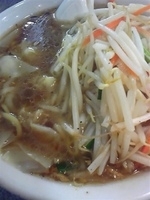 「もやしワンタン麺 900円」@中華麺店 喜楽の写真