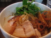 「蓮味のまぜそば（火曜日限定メニュー）」@麺処 井の庄の写真