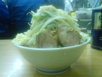 「小ラーメン+野菜+ニンニク+カラメ」@ラーメン二郎 新小金井街道店の写真