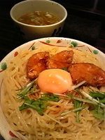 「温玉肉餡かけつけそば（大盛,500g） 1,100円」@麺屋武蔵 武骨外伝の写真