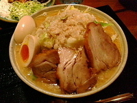 「らあめん（大盛り・アブラ増し）￥580+味玉（半額クーポン使用）」@麺屋大和の写真