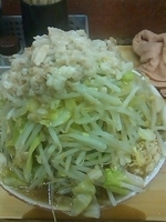 「小豚（ヤサイだぶる・ニンニク・アブラ）」@ラーメン二郎 品川店の写真