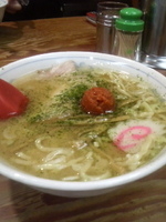 「ミニラーメン（赤湯からみそ）」@龍上海 新横浜ラーメン博物館店の写真