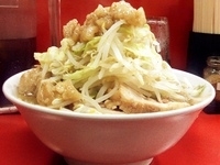 「◎小ラーメン+豚ミックス（野菜・ニンニク・脂増し）￥880」@らーめん豚喜の写真