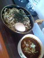 「肉カレーつけ麺+味玉」@GIGSの写真