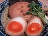 「こってりつけめん（+おつまみ三種盛り 生ビール）」@らぁ麺処さくらの写真