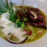 「グリーンビーンズの宴【5月限定】 680円」@麺屋 青山 本店の写真