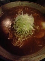 「中華そば（中）+煮玉子+ネギ」@もちもちの木 新宿店の写真