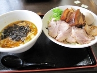 「肉つけ麺 1000円（大盛）」@手打ち麺処 暁天の写真